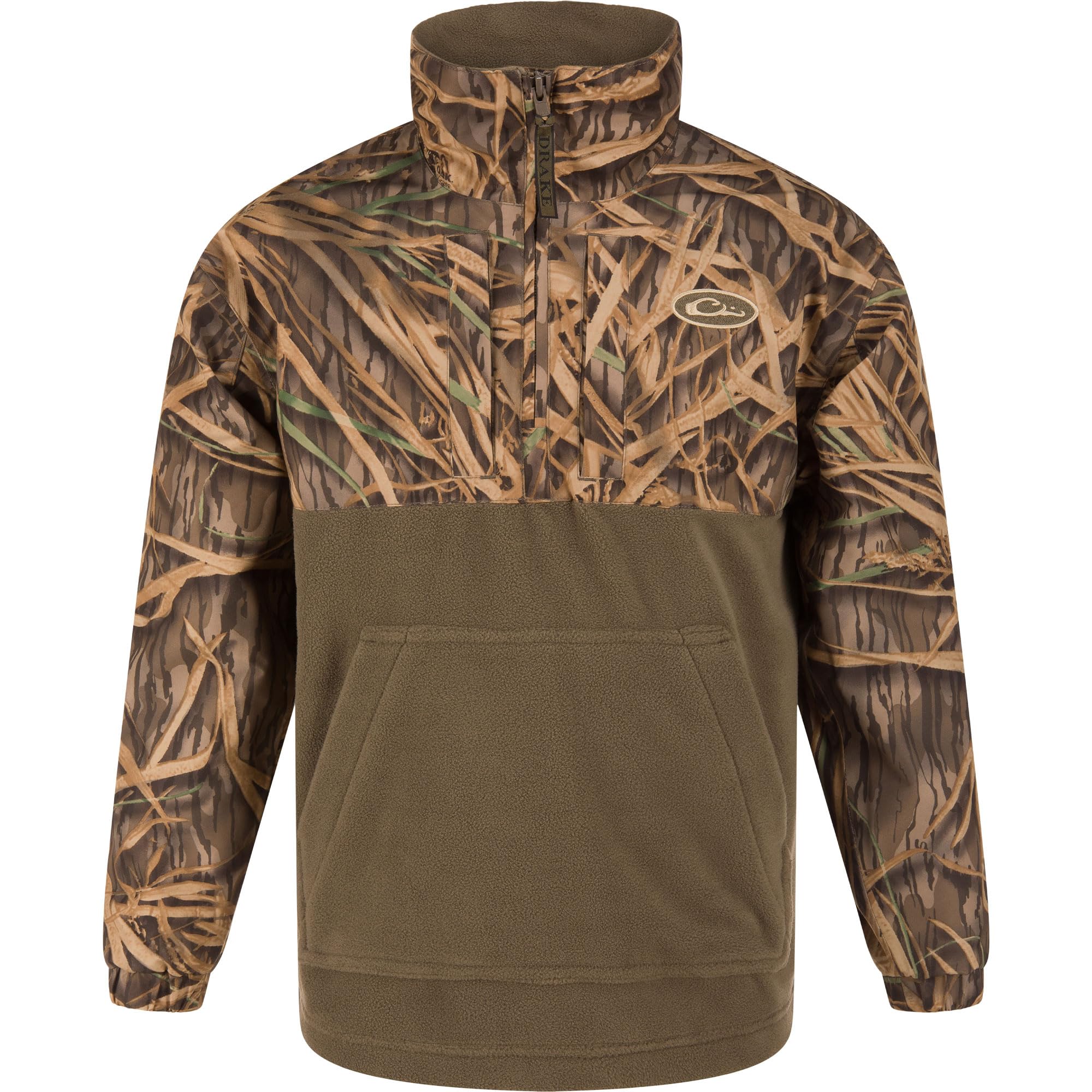 Drake Waterfowl Youth MST Eqwader DW3020 1/4 Zip Hunting Waterproof Breathable Fleece Lined Warm Jacket with Multiple Pockets