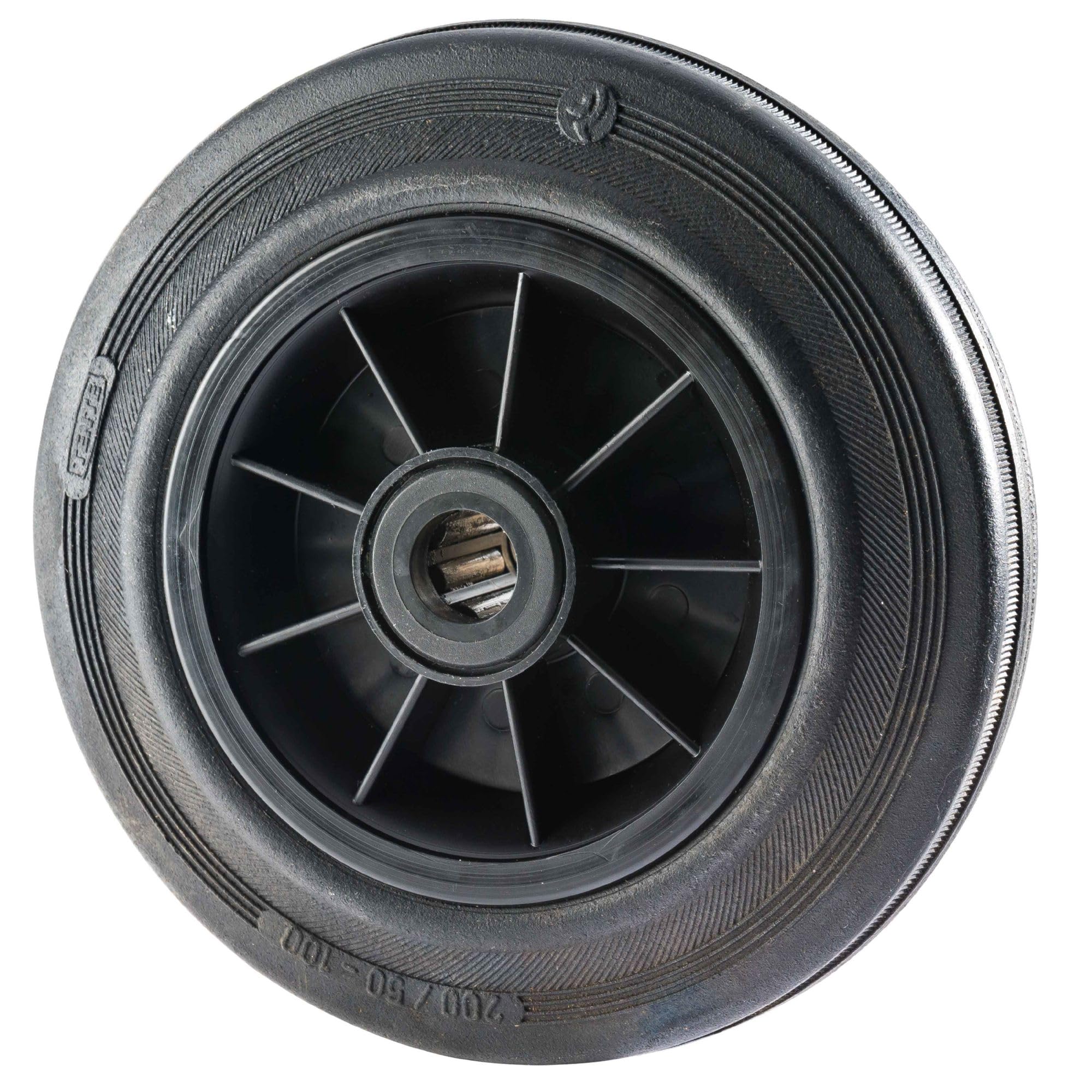 Rueda maciza Ø 200 x 50 mm eje de 20 mm