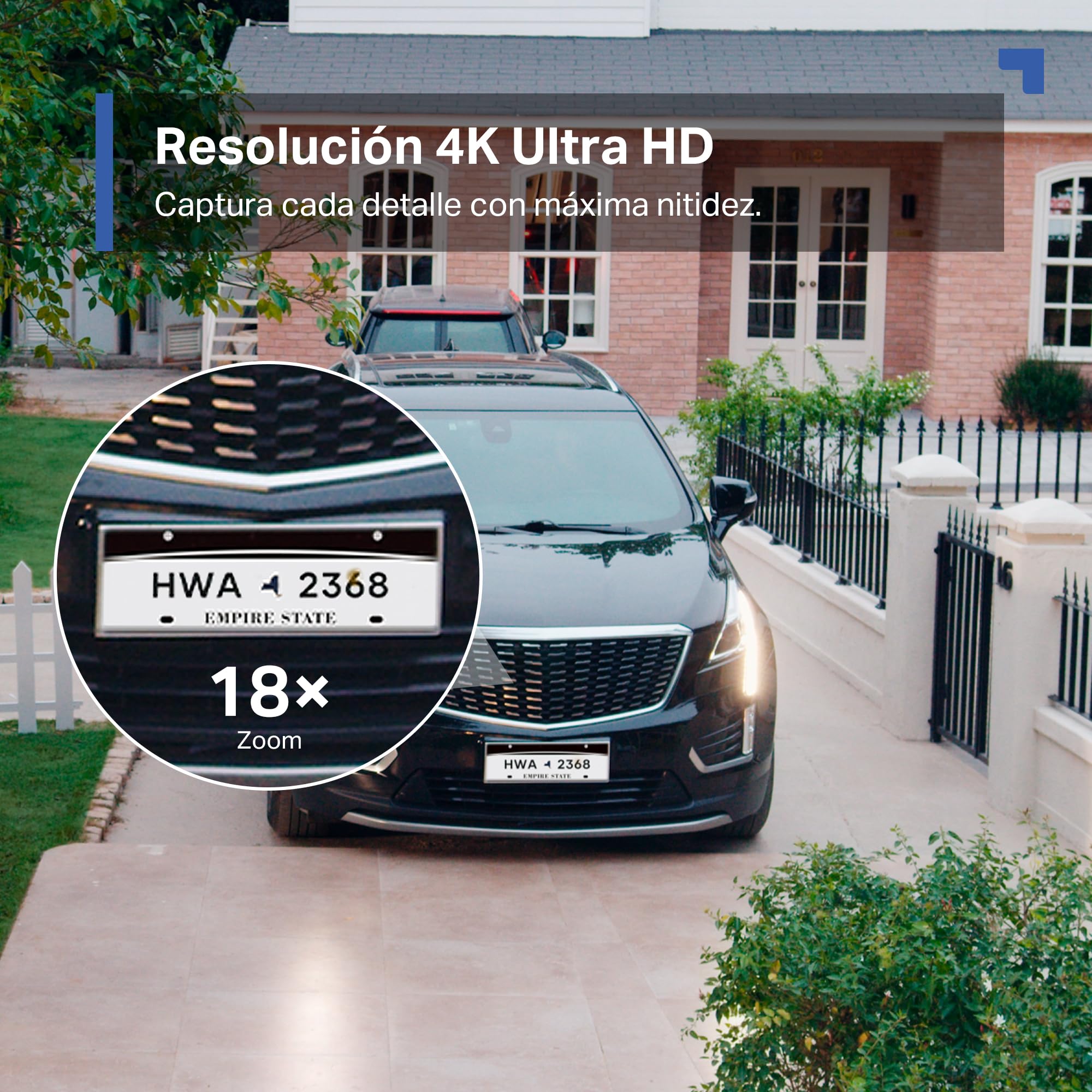 Tapo C465 - Cámara vigilancia WiFi Exterior, 4K, Paneles solares Integrados | Detección de Movimiento, Personas, Mascotas y Vehículos. Con Panel Solar. Visión Nocturna. IP65. App Tapo.