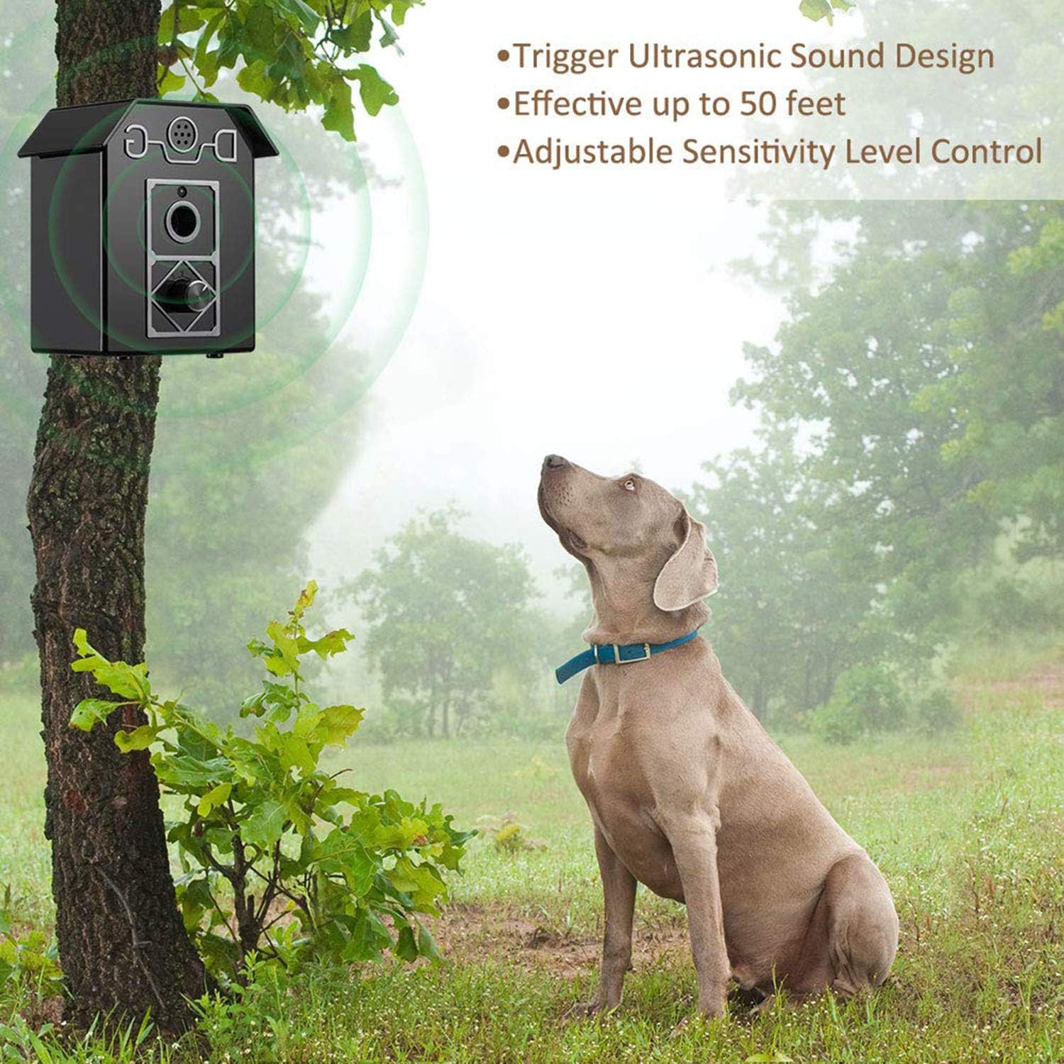 Ultrasonic Dog Anti Bark Control Device Automatic Bark Control Waterproof Anti Barking Device