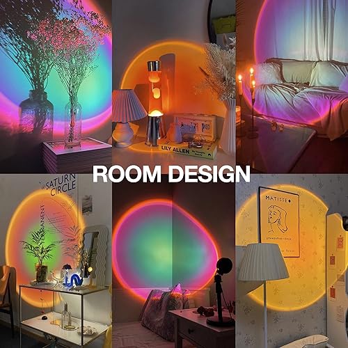 Miniatura 2 de Proyección de lámpara de puesta de sol, lámpara solar, proyector de lámpara de luz solar, proyector de luz de control manual, Golden Hour 4 filtros