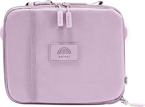 uninni Lonchera aislada para niños a partir de 3 años con almacenamiento resistente a fugas, bolsillo de malla, divisor extraíble para aperitivos,