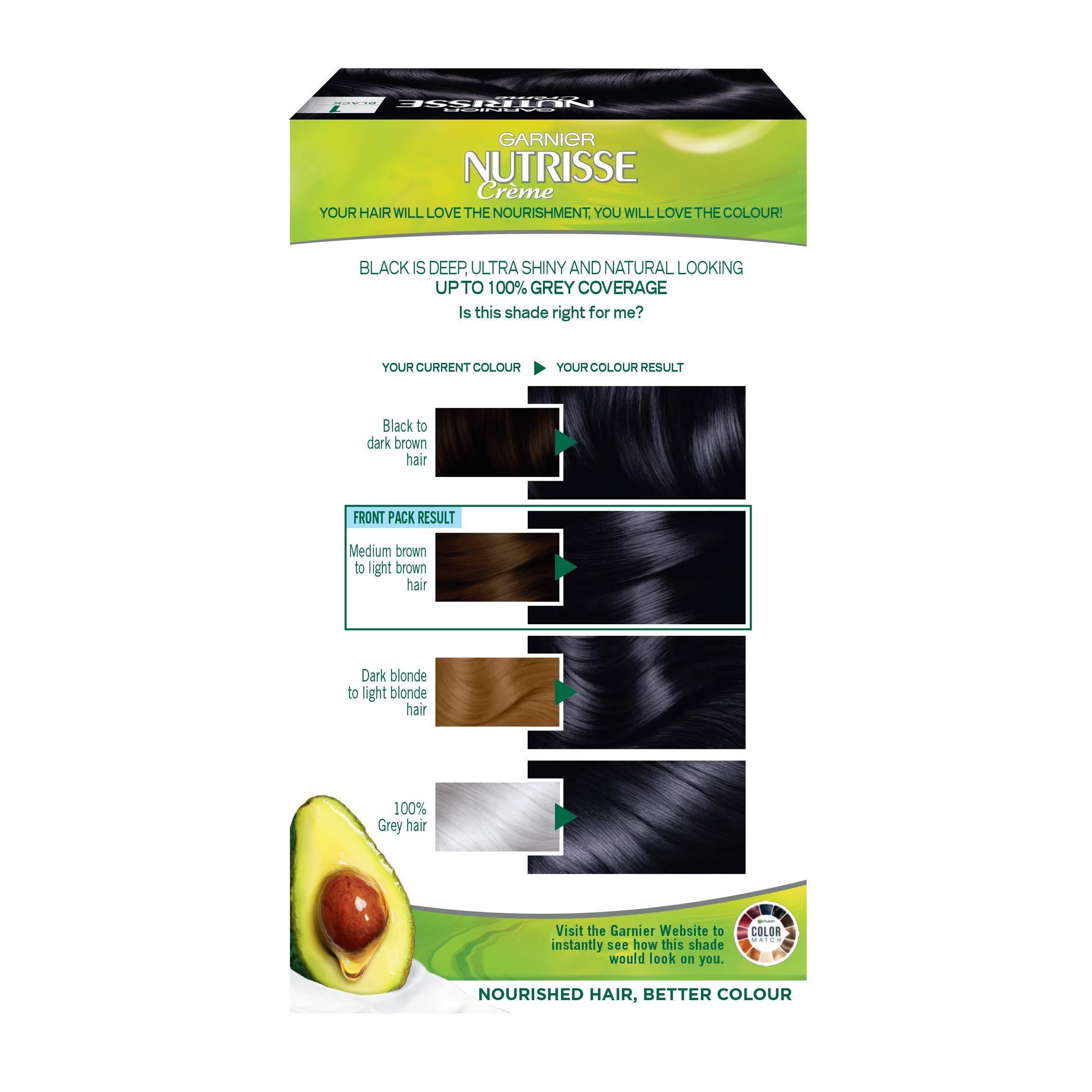 Garnier Nutrisse Permanent Hair Dye, Naturallooking, hair colour