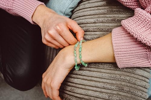 Miniatura 3 de Pulsera de piedras preciosas para curación de chakras, cristal de ansiedad, piedra natural, para hombres y mujeres, alivio del estrés, difusor de