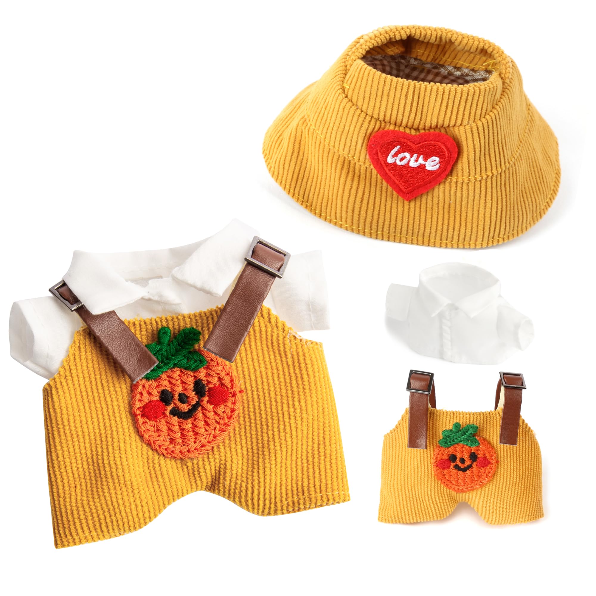 Tinoaly Ensemble Vêtements Poupée 15-17 Cm – Salopette, Chaussures, Casque – Rouge – Accessoire De Collection Et Déco