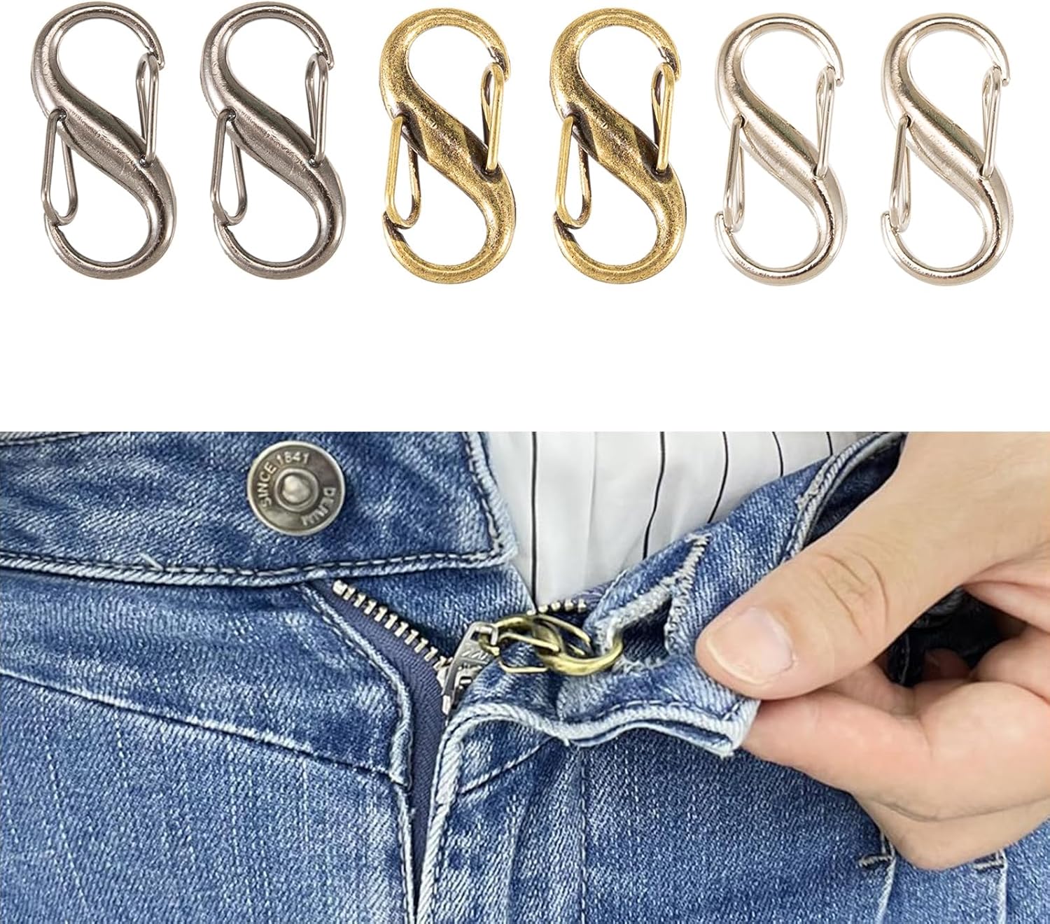 Hook for Jeans Zipper and Button, Zipper Puller Tool, Jeans