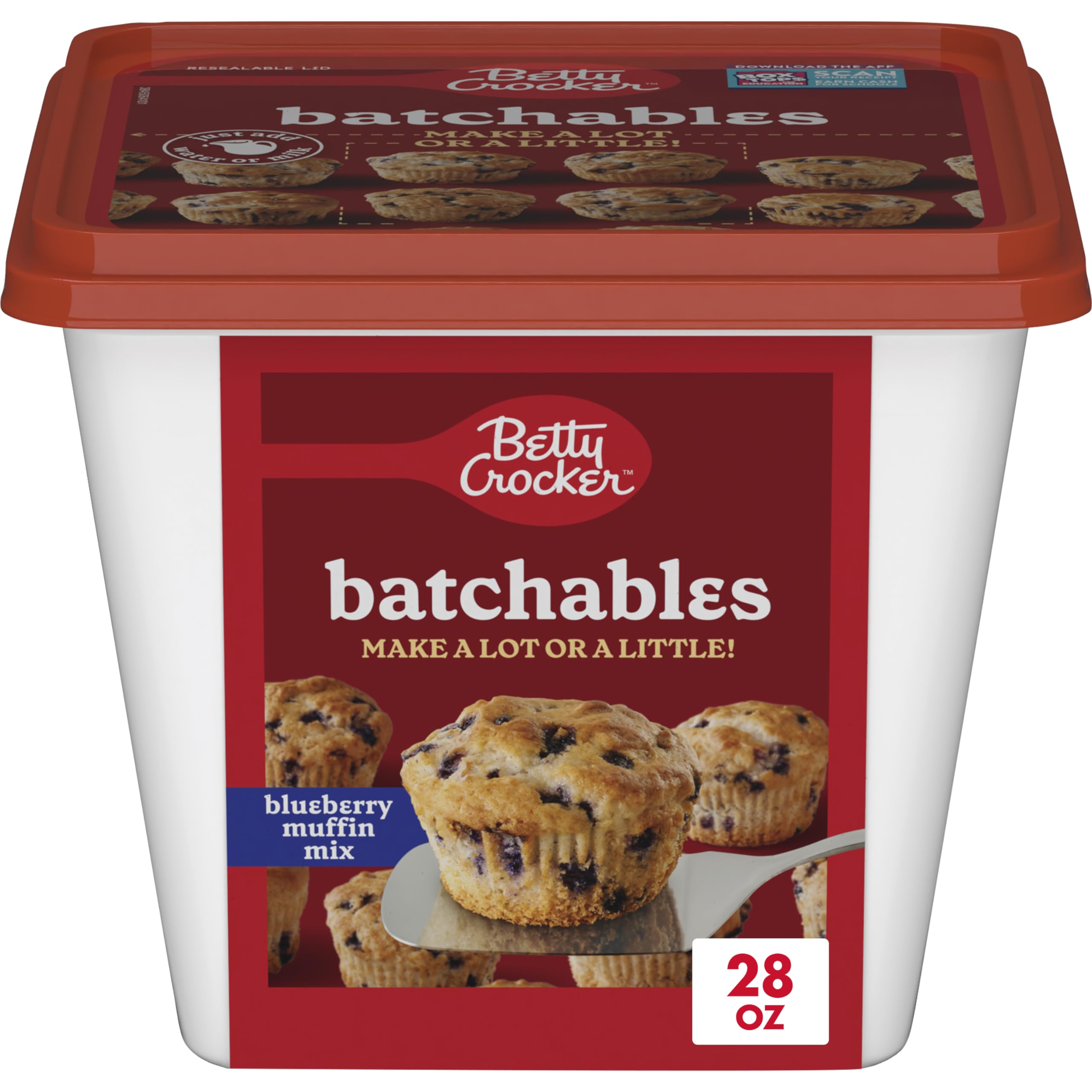 Batchables Blueberry Muffin Mix, Mix and Bake 4 to 12 per batch, 28 oz.