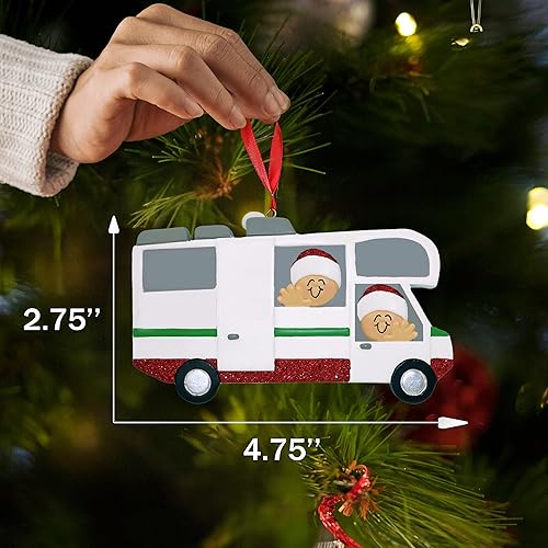 Miniatura 10 de Adornos de Navidad personalizados para autocaravana 2023, adorno de cámper, adorno personalizado de Airstream, adorno de remolque de viaje, adorno
