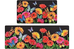 Farmhouse Floral Kitchen Mat Set by ASPMIZ