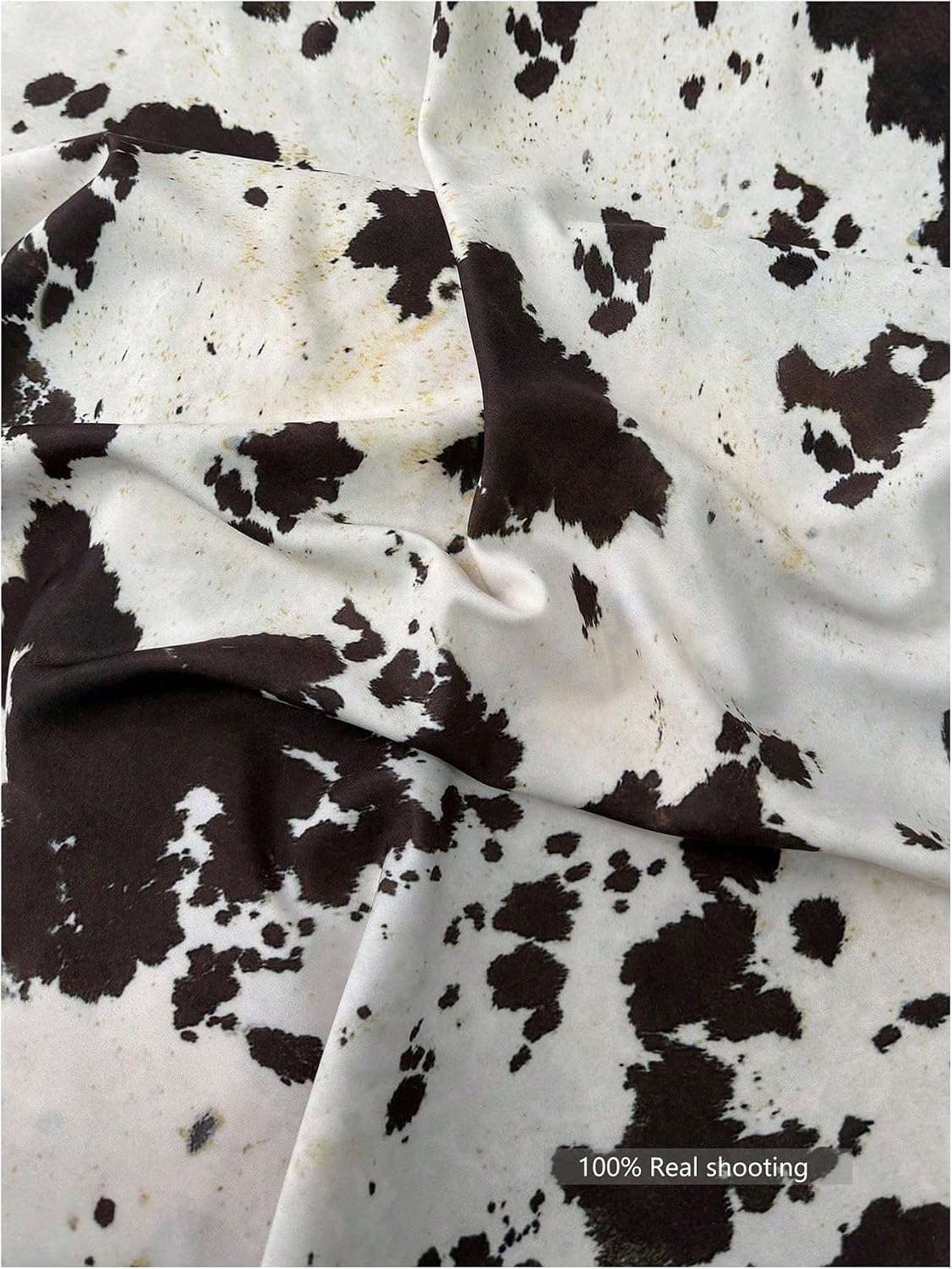 Floerns Women's Cow Print Maxi Skirt Elastic Waist Flowy Going Out Long Skirt