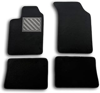 Tapis de Sol pour Renault Clio II 1998-2005 sur Mesure, antidérapant, Talonnette en Caoutchouc renforcé