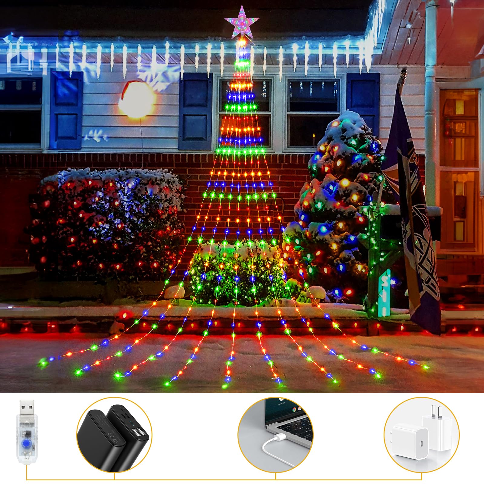 Guirlande Luineuse LED, Lot De 12 Guirlandes Luineuses LED à Piles 2