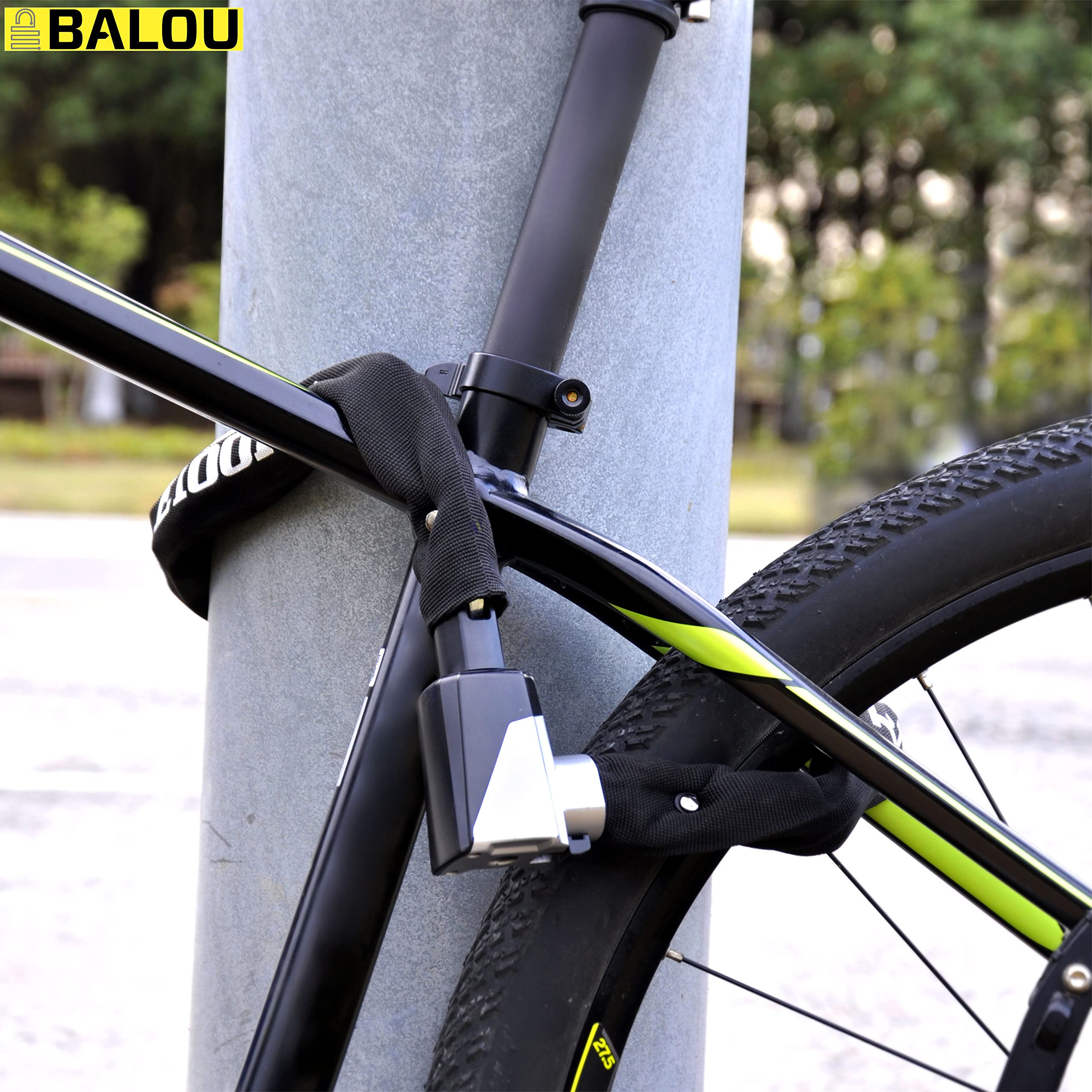 Kettenschloss Fahrrad 75 cm - Fahrradschloss Kette Sicherheitsstufe 10