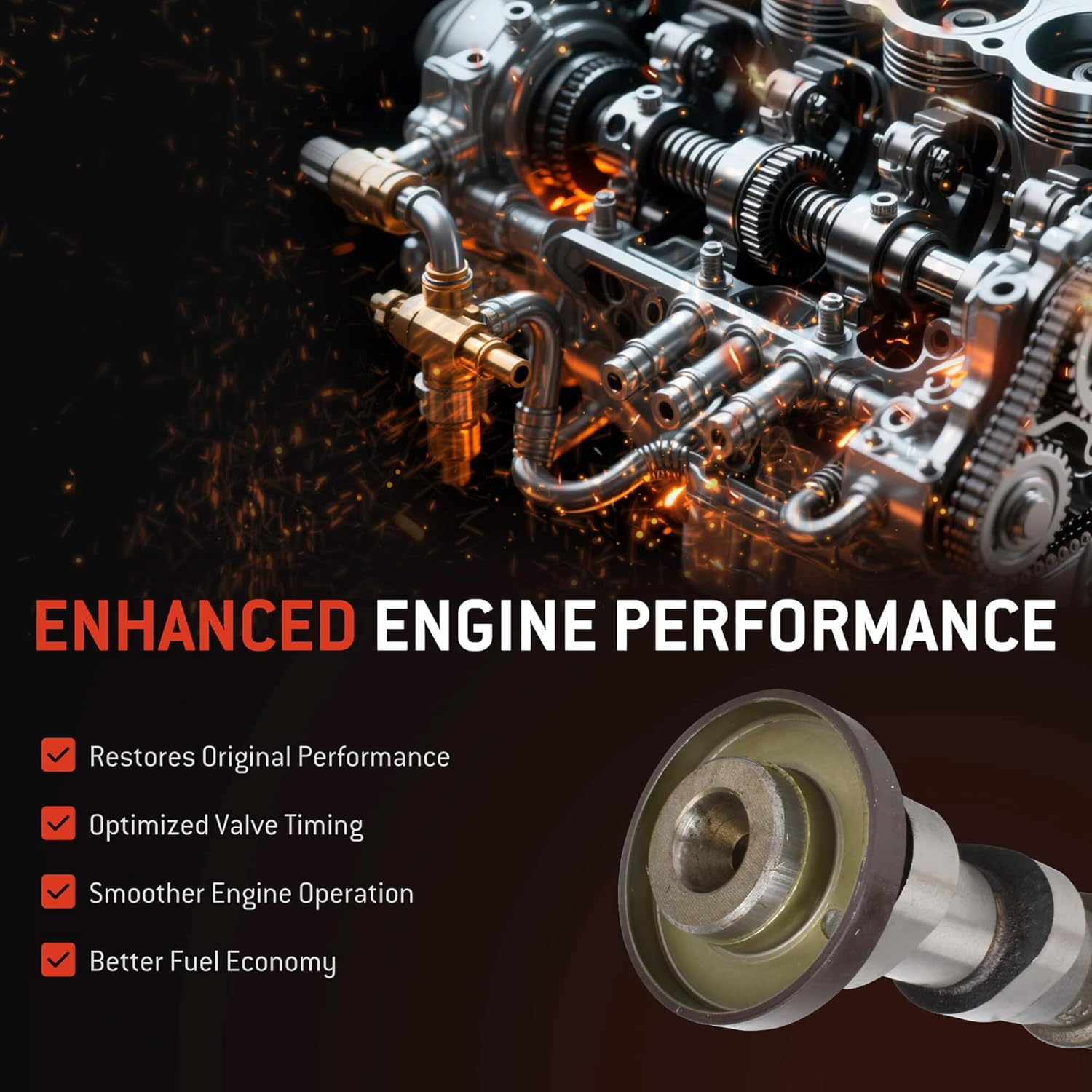 5184380AG Right Side Intake Camshaft Fit for Chrysler 200 300 Town Country Jeep Grand Cherokee Wrangler Dodge Journey Grand Caravan Durango Challenger Ram 1500 3.6L V6