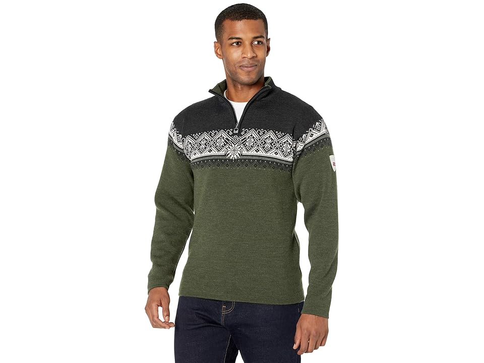 Dale of Norway Moritz Masculine (Dark Green/Smoke/Dark Charcoal/Off-White) Men's Sweater INTERNATIONAL SHIPPING