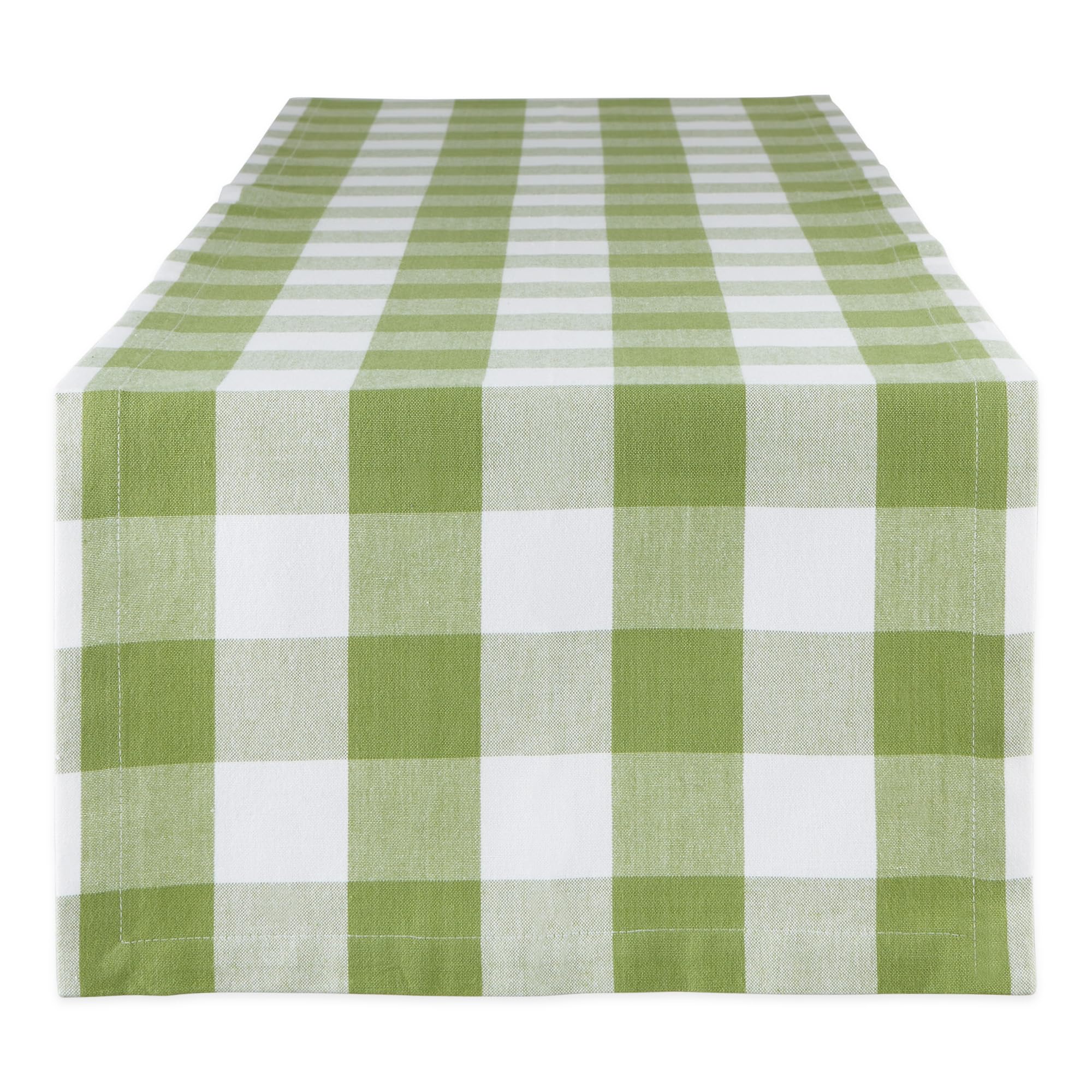 DII Classic Tabletop, Cotton, Antique Green, Table Runner, 14x72