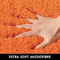 Vista 182 de MIULEE - Juego de 2 tapetes para baño, absorbentes, microfibra esponjosa y gruesa, con reverso antideslizante, lavable a máquina, para baño, ducha