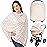 KeaBabies Nursing Cover, Breastfeeding Cover for Women - Baby Car Seat Canopy Girl, Boy, Multi-Use Baby Carseat Canopy, Breastfeeding Essentials for Nursing, Breathable, Lightweight & Soft (Prism)