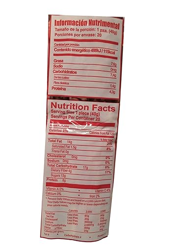 Miniatura 3 de Pepitoria Sinaloense, Palanquetas de Cacahuate Mexicanas - Barras de caramelo mexicanas de maní, 20 piezas de 28.2 onzas