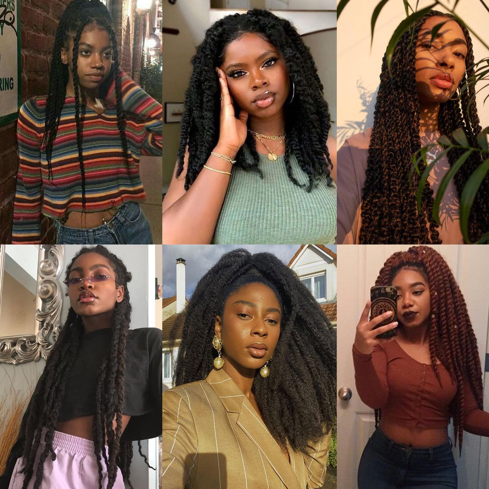 14inch Godin Locs Gehaakt Haar Krullend Faux Locs Gehaakt Haar 6packs 120 Strengen Pre Looped Faux Boho Hippie Locs Gehaakte Vlechten Met Krullend Haar In He