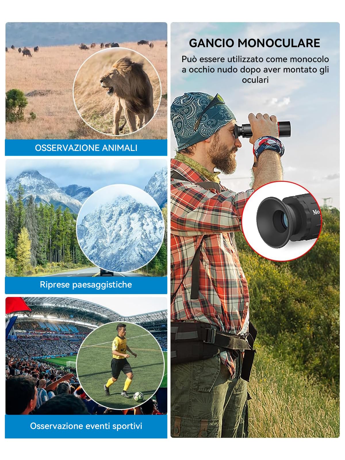 APEXEL 18x Lente per Telescopio, Obiettivo Grandangolare da 0,63x e Obiettivo Macro 15x, Fisheye da 198 °, Treppiede Flessibile per iPhone e la Maggior Parte degli Smartphone