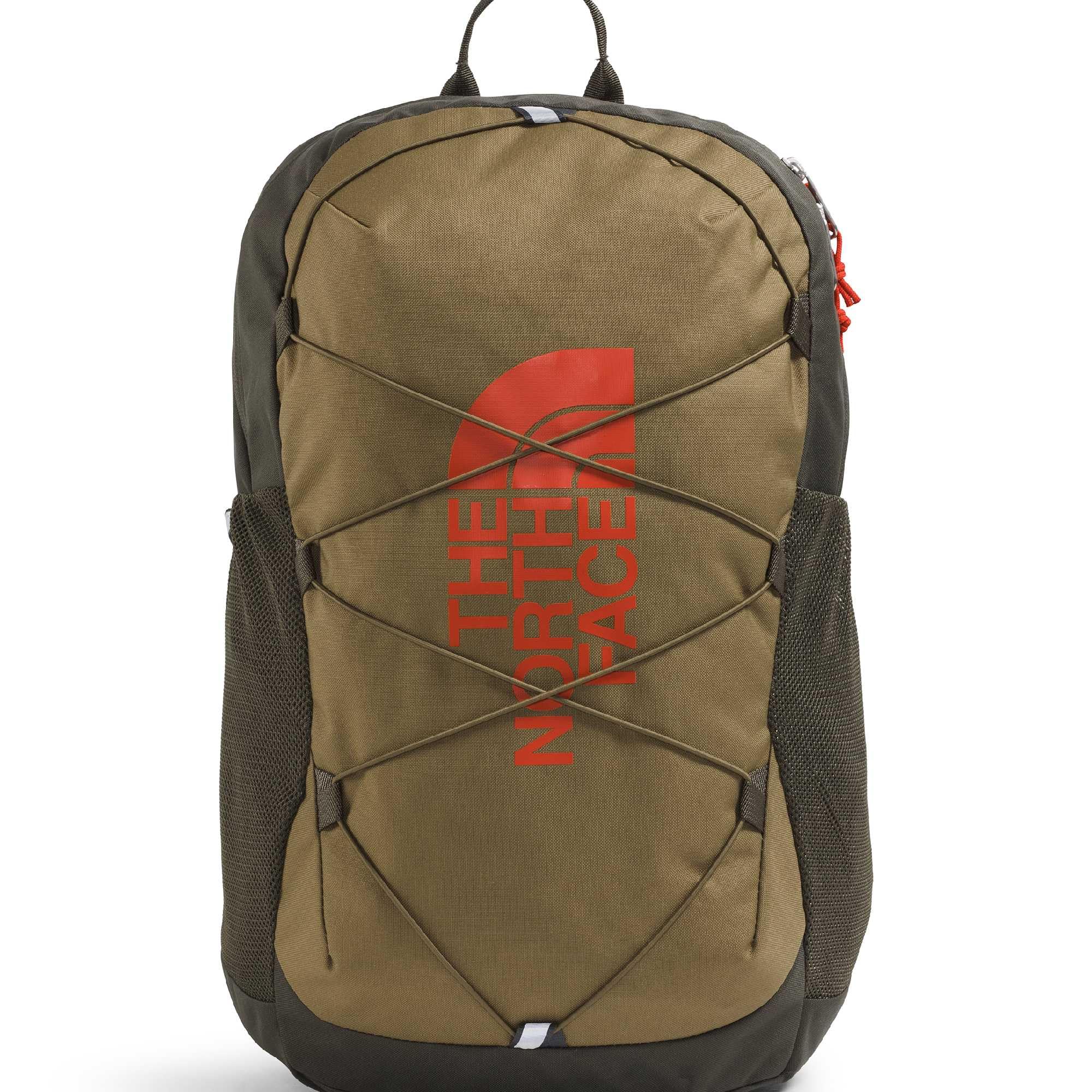The North Face Kids' Court Jester Backpack - Water-Repellent Travel Bag, Spacious Main Compartment, For Tweens/Young Teens, Cedar/New Taupe Green/Lava