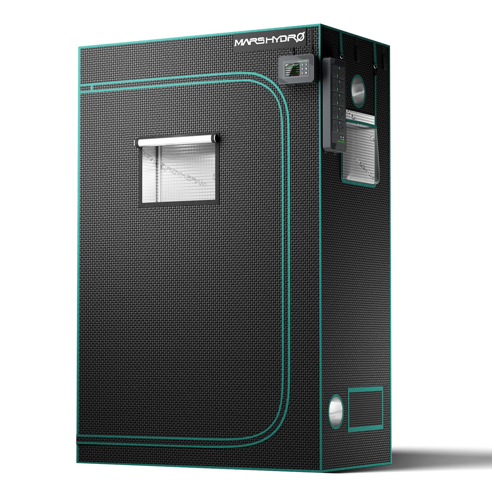 4x2x6 Advanced Grow Tent, 48"x24"x71" High Reflective Mylar 1680D for Hydroponics Indoor Plant Growing, with Observation Window,Floor Tray and Smooth Zipper for TSL2000/SP3000