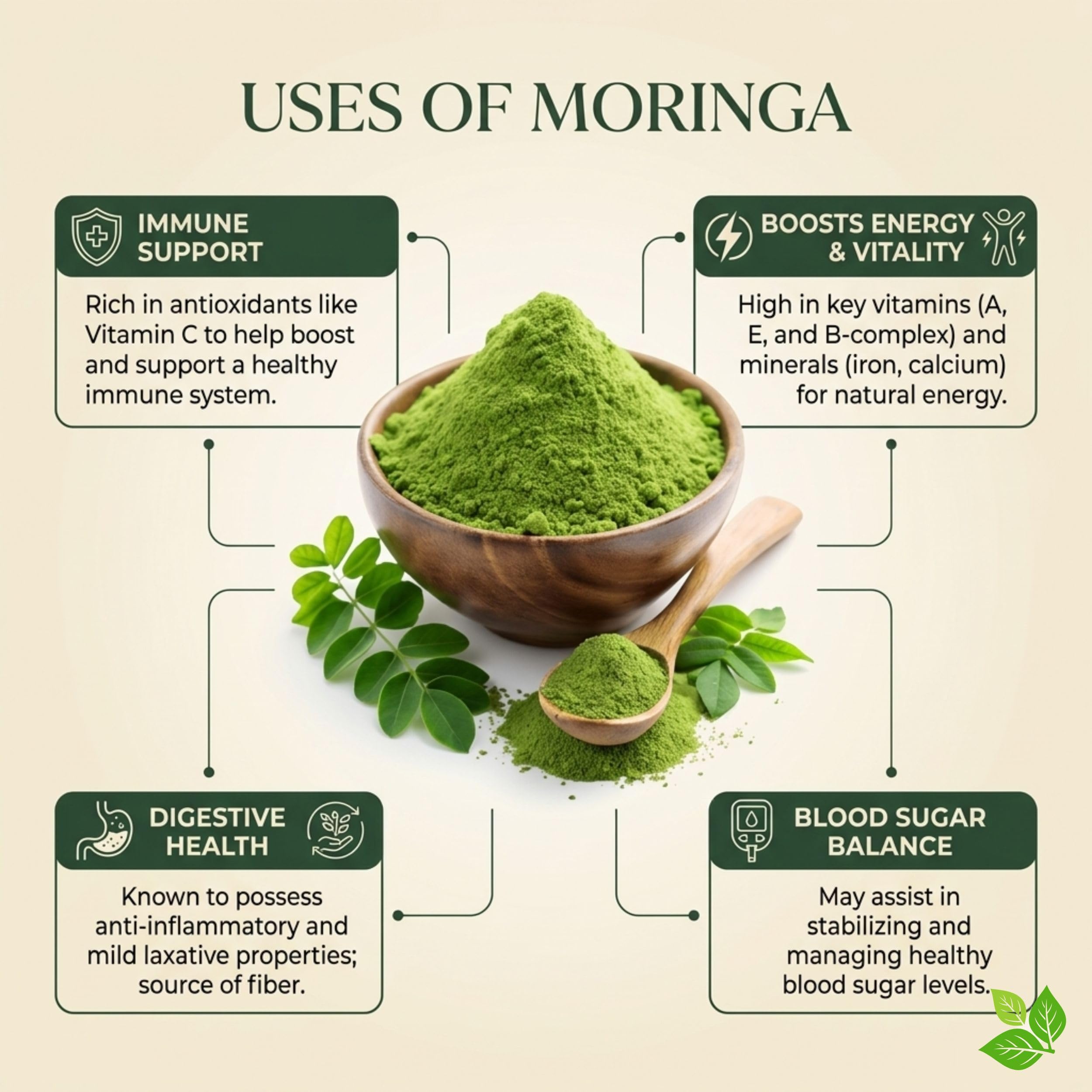 NUTRIVOWELS Moringa Powder 200g | 100% Pure & Natural Moringa Leaf Powder | Rich in Vitamins, Minerals & Antioxidants | Herbal Superfood for Immunity & Energy — Amazon image 3