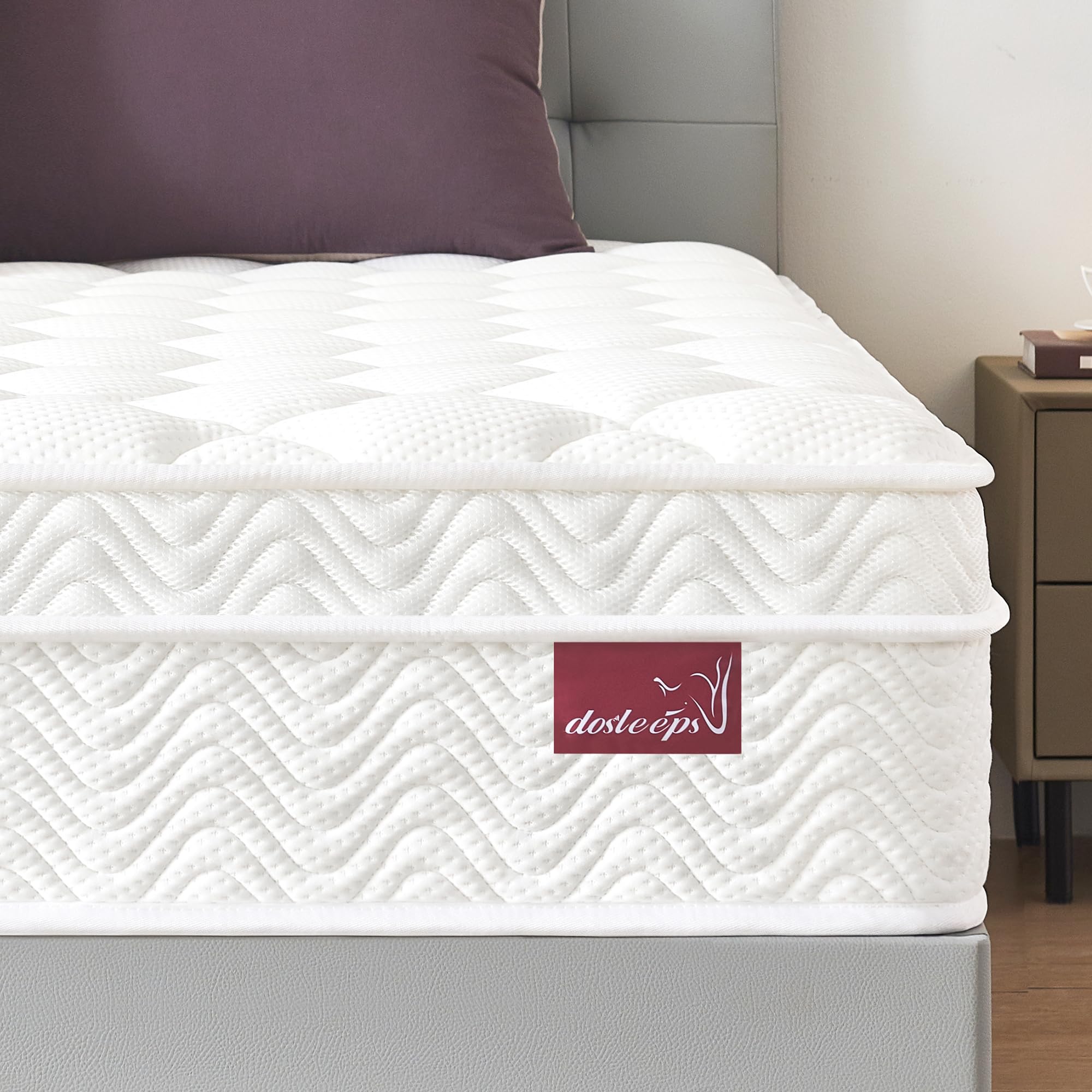 dosleeps European Single Mattress | 11" Extra Thick Memory Foam & High Density Foam & Pocket Sprung | 9-Zone Orthopedic Support, Medium Firm, Edge Support, Motion Isolation 90x200x28cm