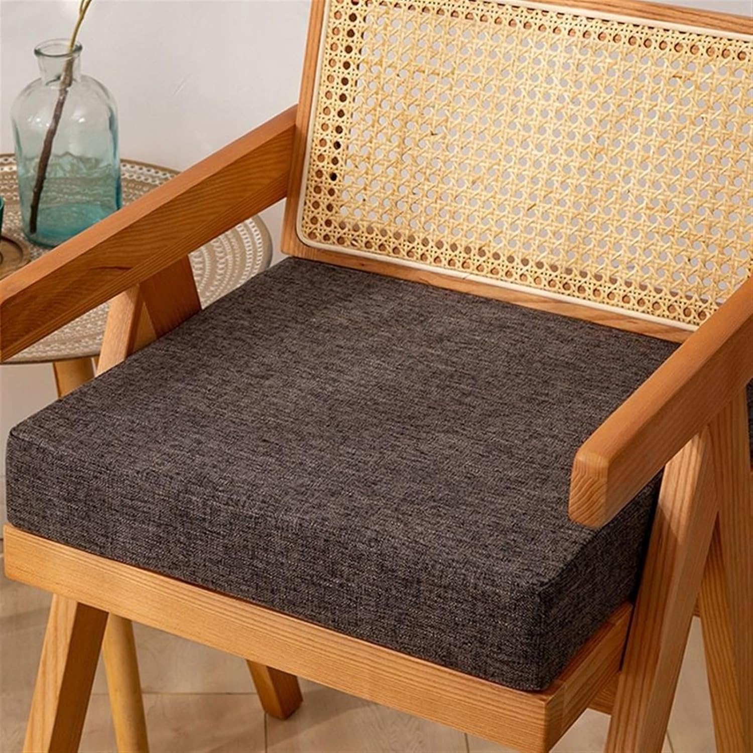 2/3 inch Memory Foam Seat Cushion Chair Pad Square for