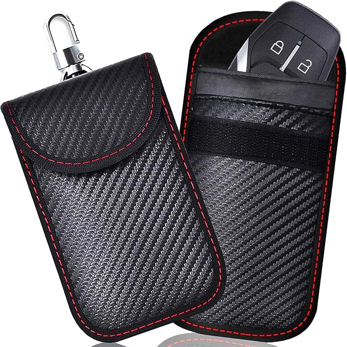 Todoxi Faraday Key Fob Protector (2 pack) Faraday Bags Car Key Signal