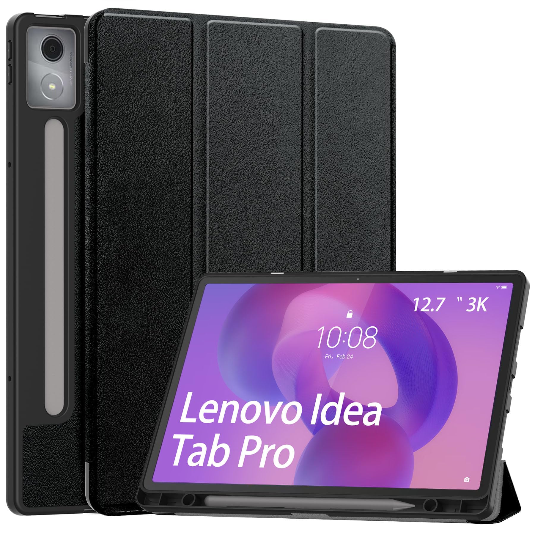 idudao Case for Lenovo Idea Tab Pro, TPU Soft Cover with Pen