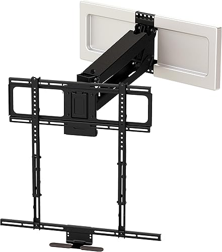 MantelMount MM540 soporte desplegable para televisores de 44 a 80 pulgadas para colocar encima de la repisa de la chimenea
