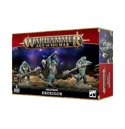 Warhammer Age of Sigmar Games Workshop Seraphon: Kroxigor, Schwarz