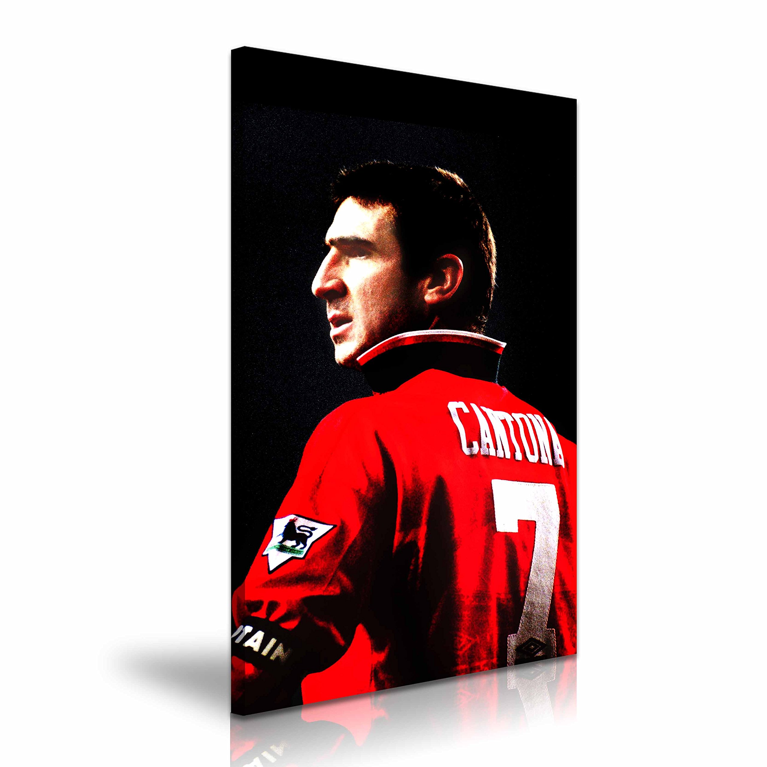 Yes Art Red Eric Cantona Icon Canvas Wall Art Picture Print 50 Cm X 76 Cm