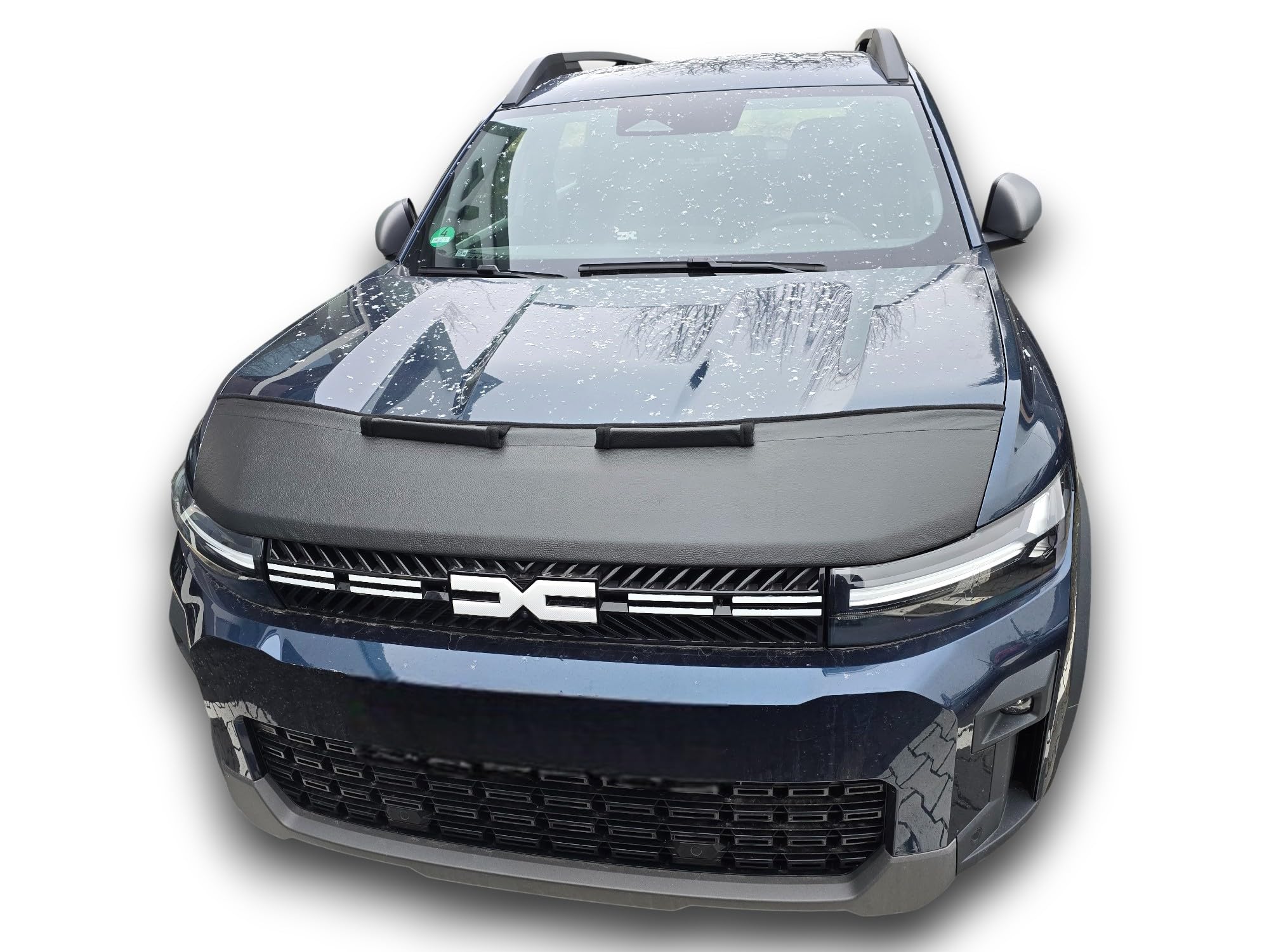 AB3-00835 Auto-Bra Motorhaubenschutz Kompatibel mit Dacia Duster III ab 2024, Bigster ab 2025 aus Kunstleder, Schwarz, Haubenbra, Steinschlagschutz, Tuning Bonnet Bra