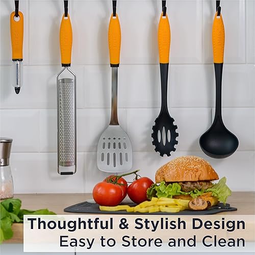 Miniatura 8 de Deiss PRO - Espátula para parrilla de cocina de acero inoxidable resistente, espátula de metal de 14.4 pulgadas para cocinar, espátula para asar,