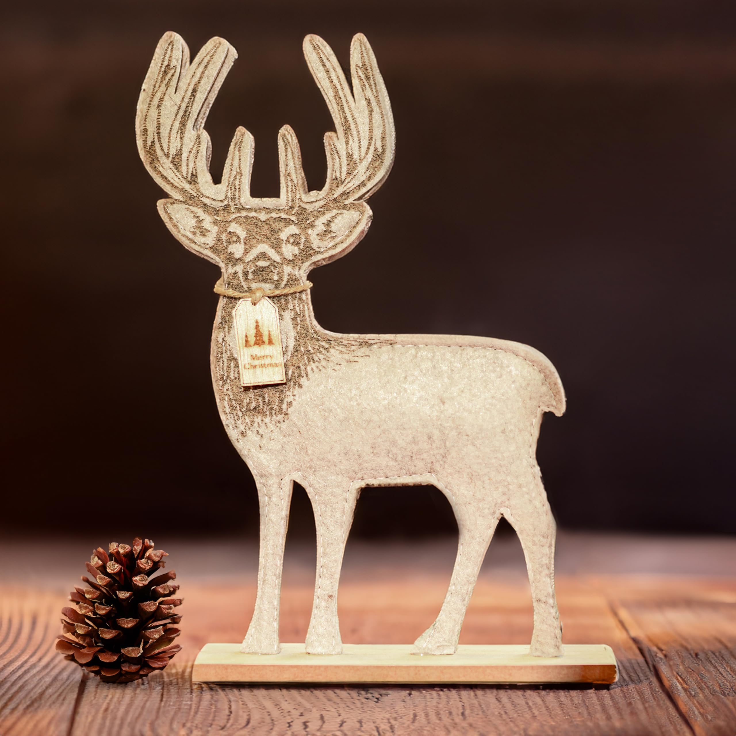 Marco Paul Wooden Reindeer Christmas Decorations