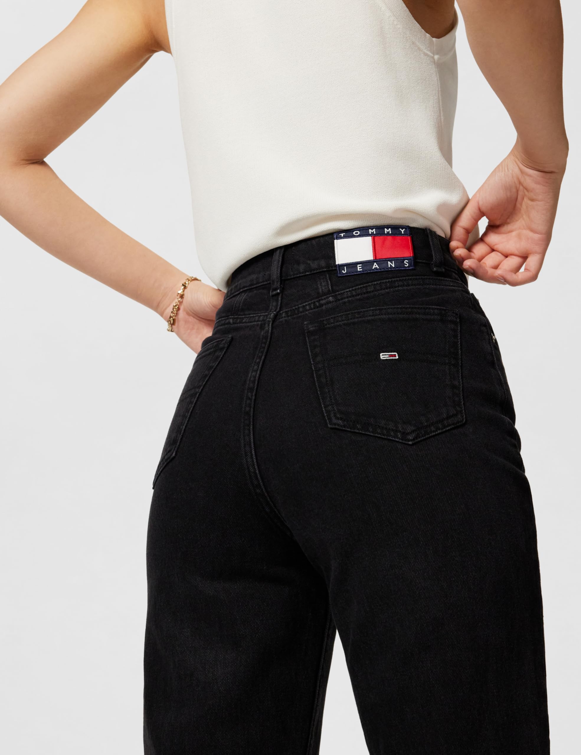 Tommy Jeans Mujer Pantalón Vaquero Mom Jeans High Rise