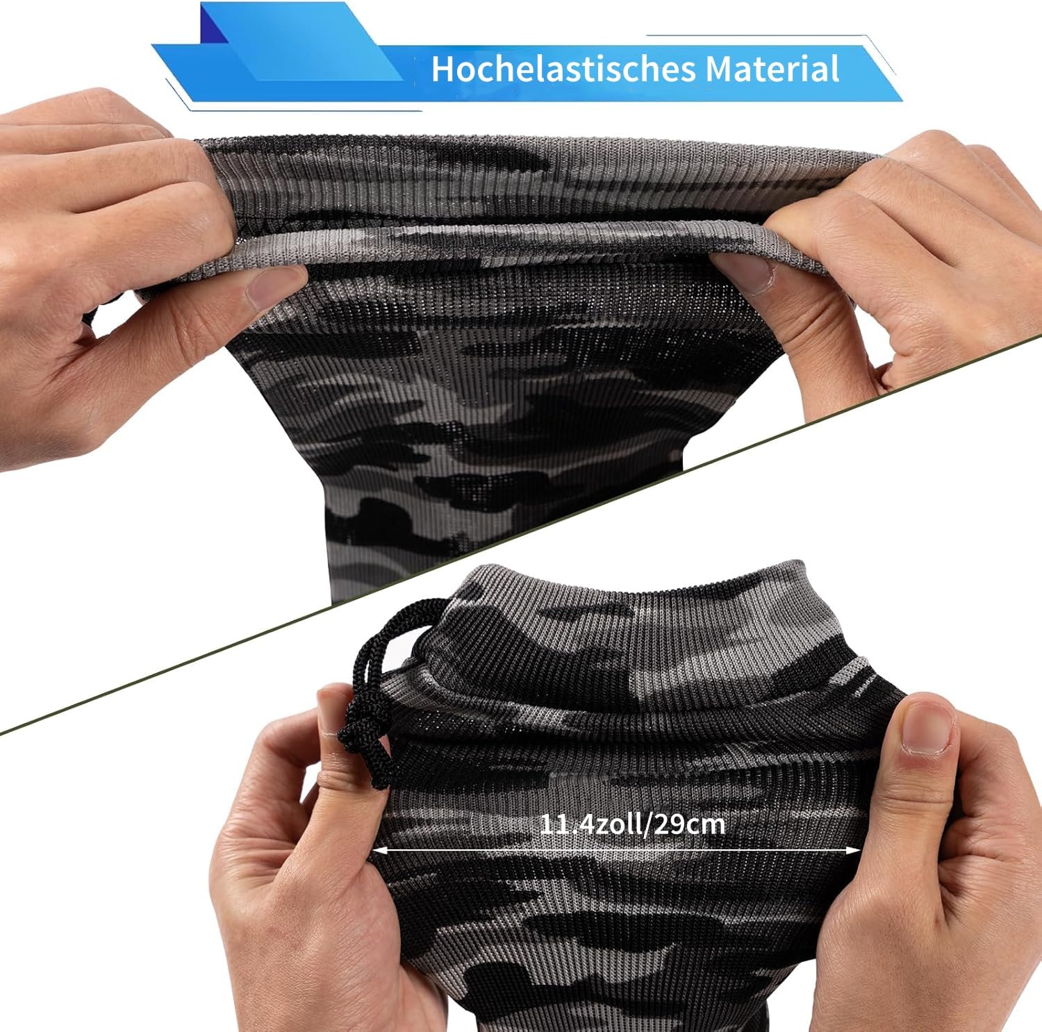Calzini per fucili e fucili da caccia in 4 pezzi | Calzini per fucile a maglia 132 cm x 15 cm - Calze per armi con design elastico e chiusura a coulisse per la caccia | Antipolvere