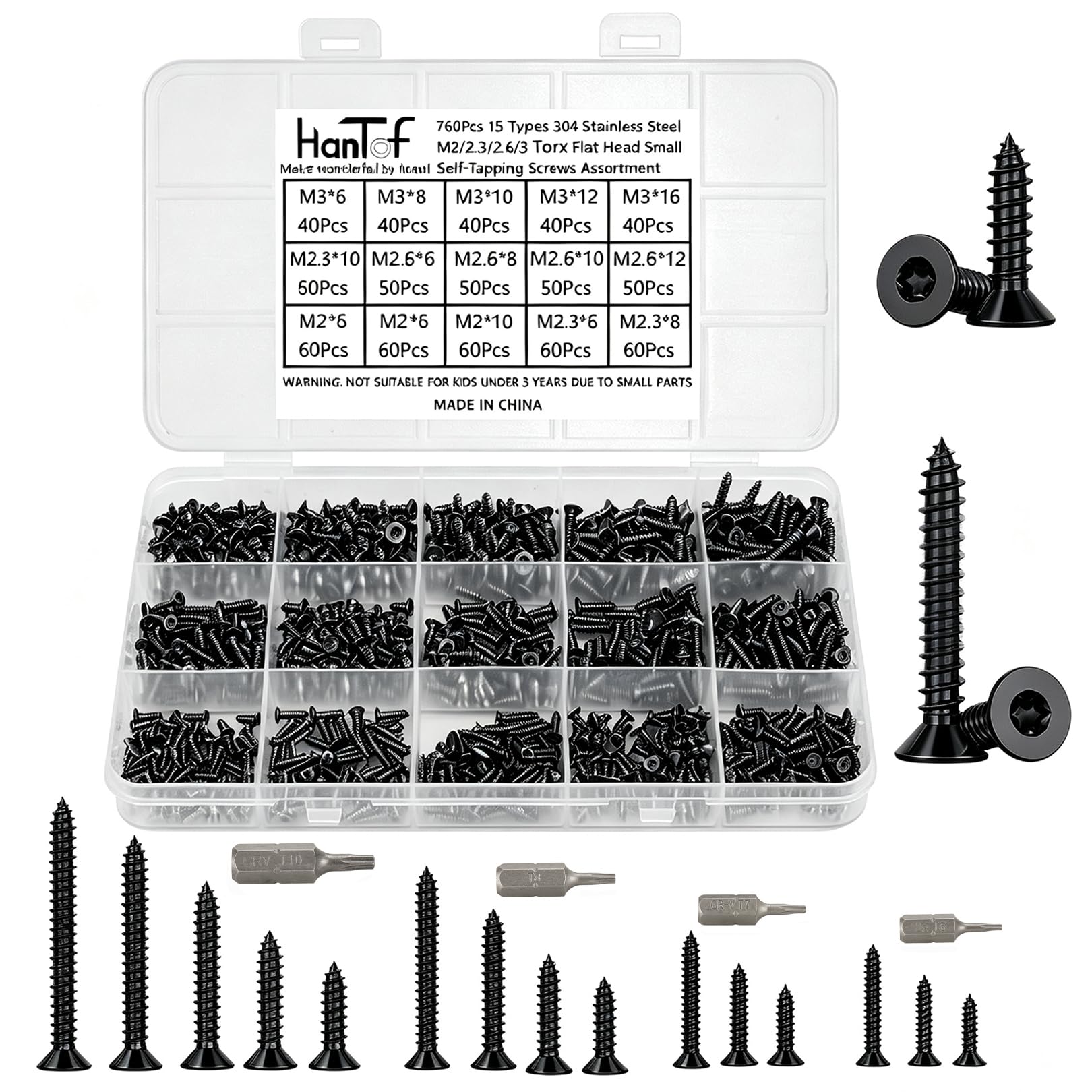 Stainless Steel Screws - 700 Pcs Assortment Kit -12
