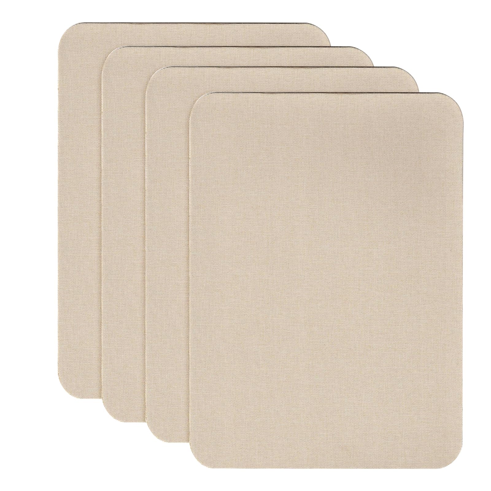 4 PCS 20.5 * 28cm Linen Repair Patch,Tent Repair Patches,Self-Adhesive Fabric Repair Tape,Waterproof Linen Patches for Sofas Car Seat Curtain Tents Furniture Awnings,Beige