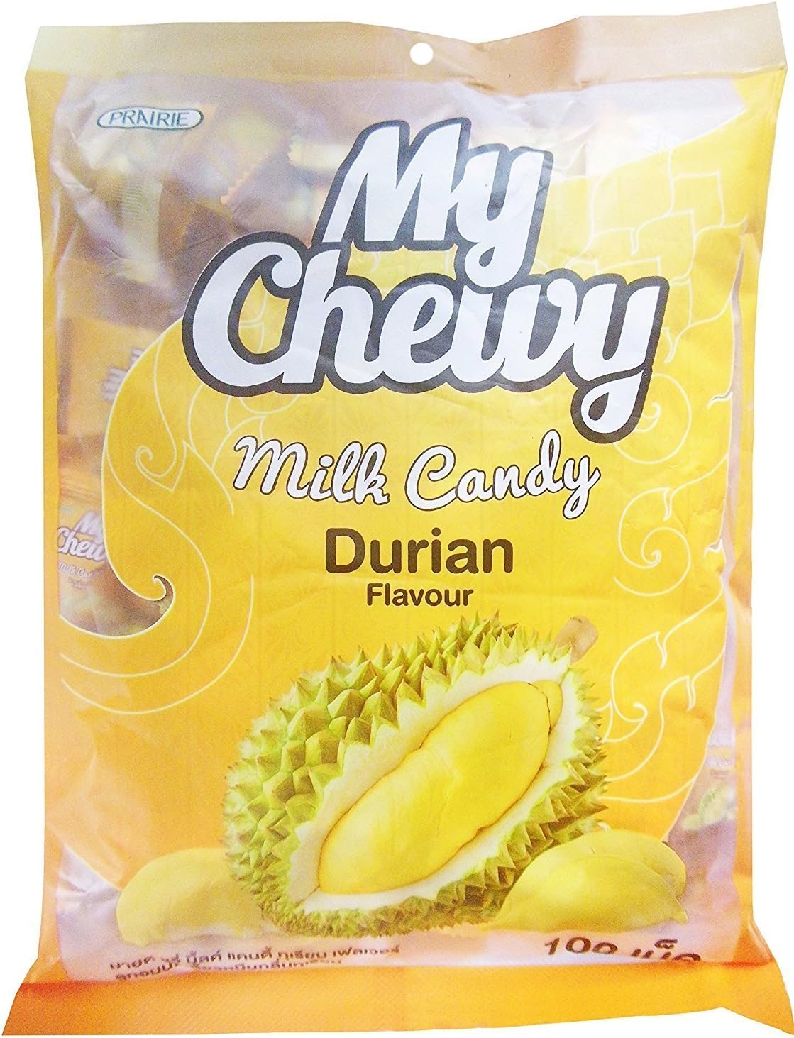 My Chewy Durian Flavor Sweet Soft Chewy Milk Candy 360g 100 Pieces