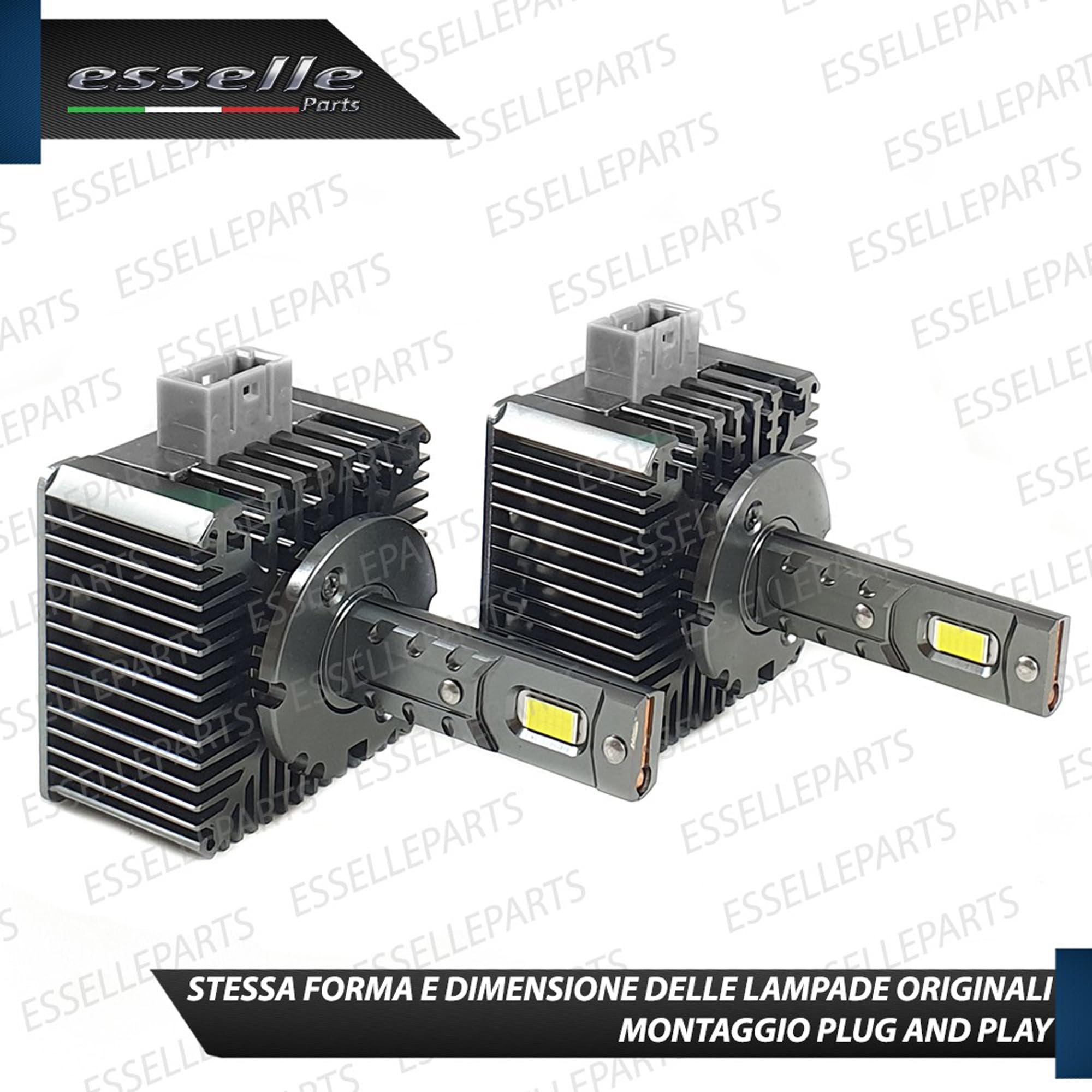 Coppia Lampade D1S LED 12000 Lumen 6000K specifiche per Bmw Serie 4 F32 F36 – Conversione da Xenon a LED Plug & Play Canbus – Luce Bianco Ghiaccio Ultra Potente – 35W CSP Alta Luminosità