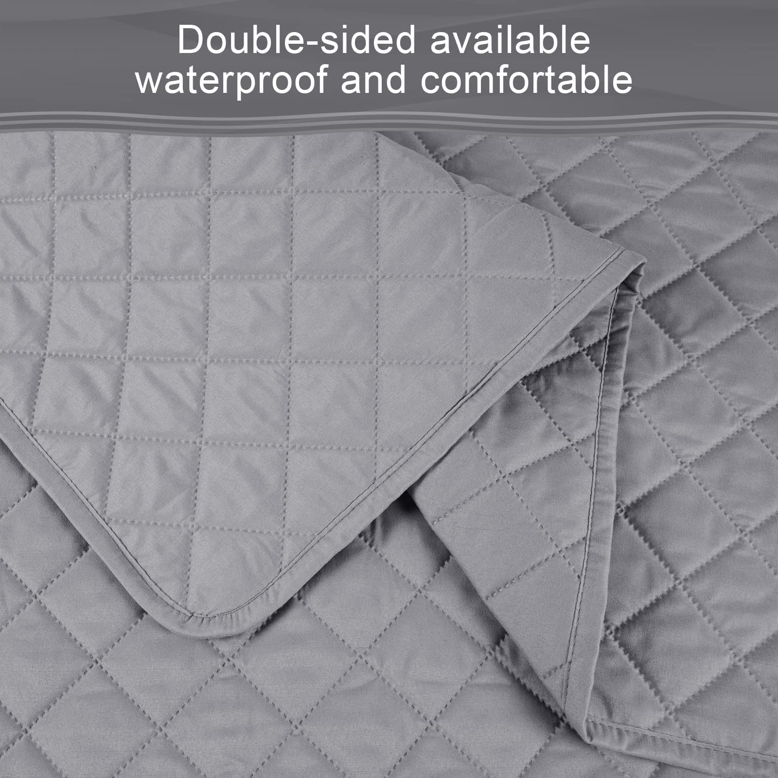 TAOCOCO Copridivano con Penisola 3 Posti (L 240 CM), Destra/Sinistra Universale Reversibile Impermeabile, Copridivano Chaise longue Antigraffio, Copridivano Angolare - Grigio Chiaro