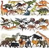 TOEY PLAY Animal Figures for Toddlers, Zoo Wild Jungle Animals Toy, Dinosaur Figures, Insect Bug Toy, Small World Animal for Kids, Gifts for Boys Girls 3 4 5 6 Years Old