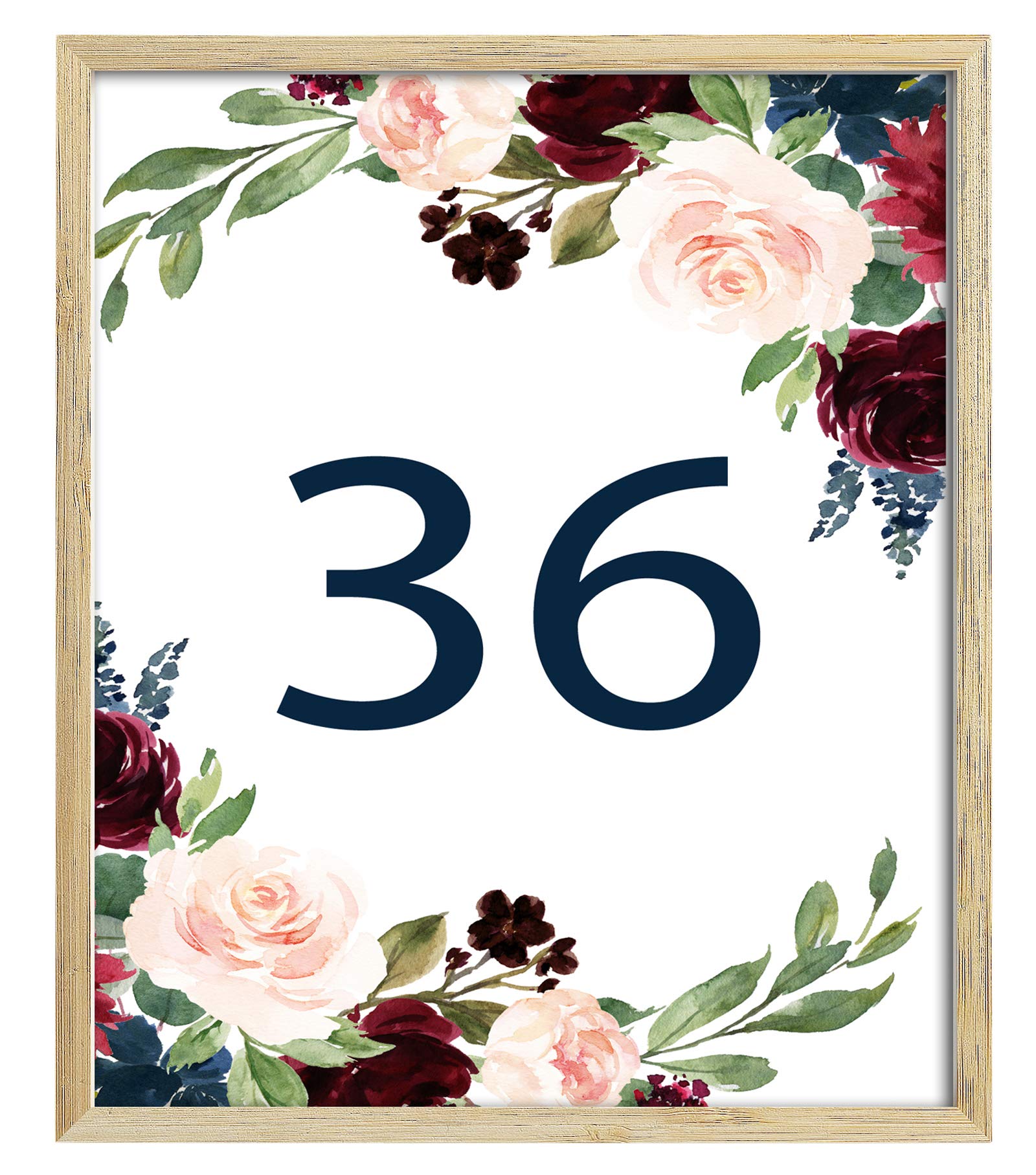 PRESSINART 26 stuks bloemen tafelnummers 1-25 bruiloft tafel nummer