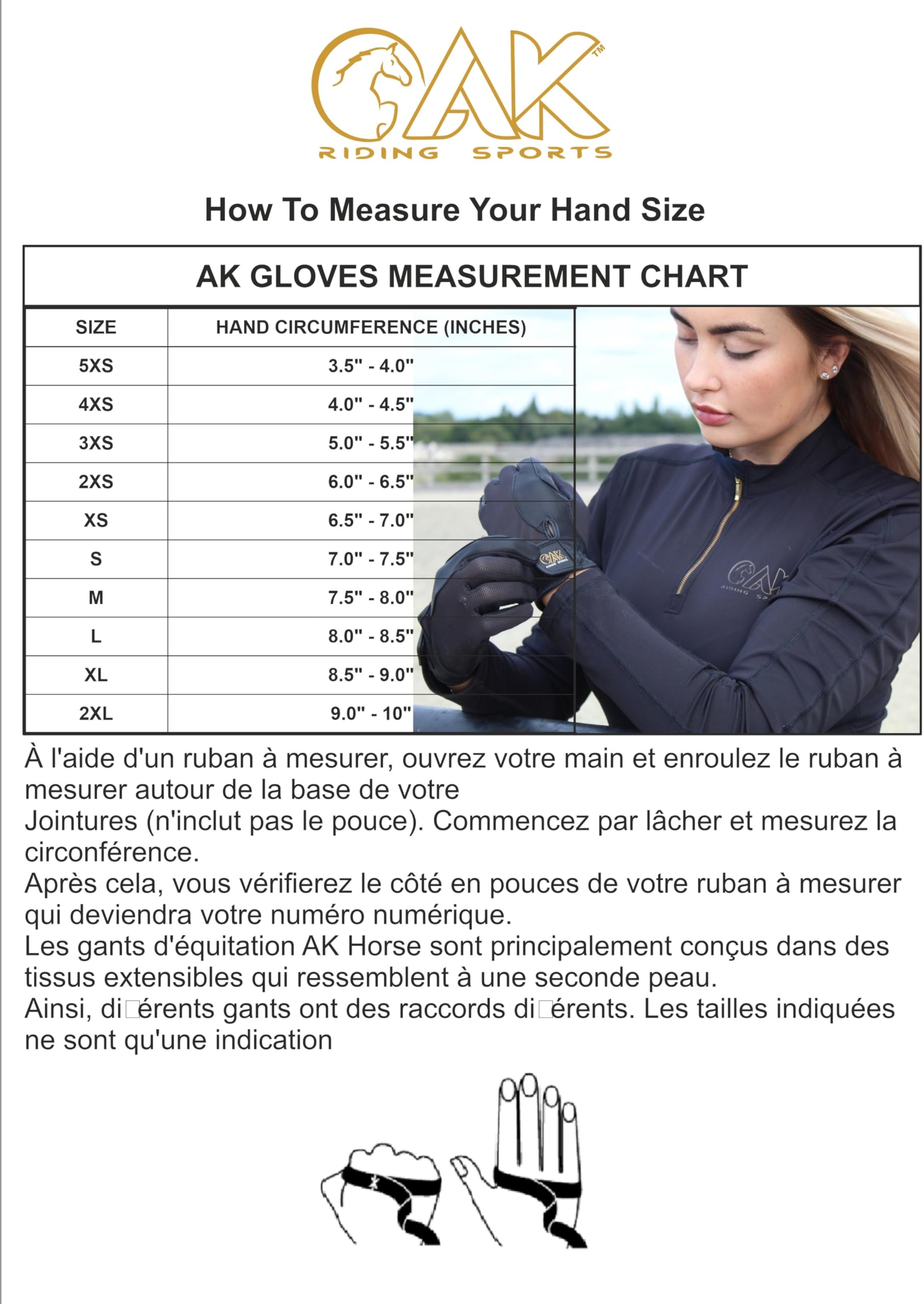 AK Synthetic Grip Gants d'équitation Unisexes Toutes Saisons Horse Riding Gloves AKRS-6344