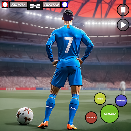 Fußball-WM-Superstars-Fußballliga 2024: Traum-Fußballmeisterschaft, verrückte Elfmeter-Multiplayer-Spiele