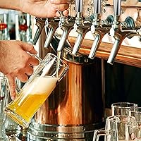 Vista 5 de Manijas de grifo de cerveza, 2 piezas de acero inoxidable 304 comercial de barril de cerveza de barril de cerveza mango de grifo de cerveza